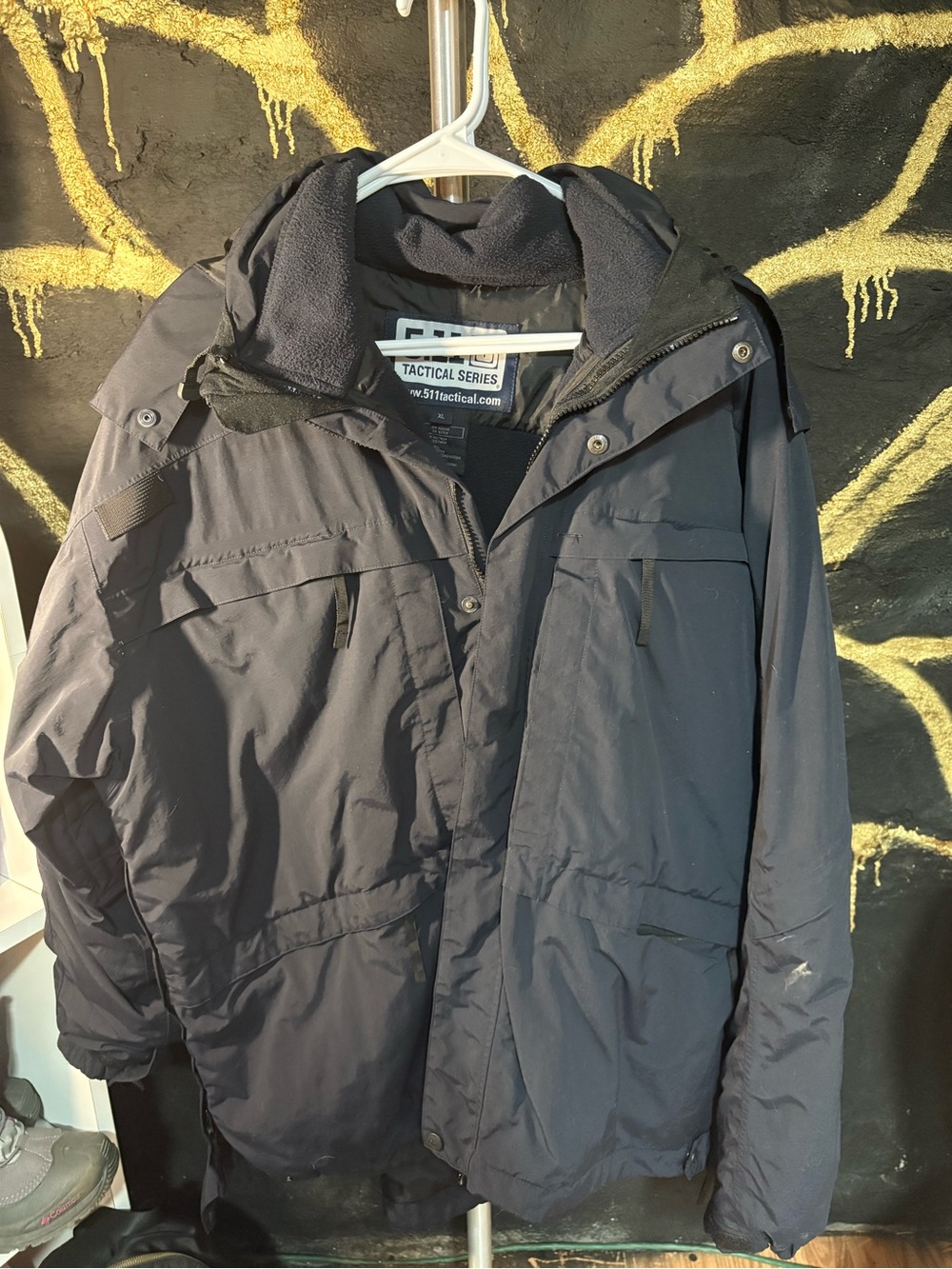 5.11 Tactical Men's Navy Black Hooded Performance Jacket